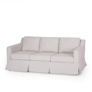 StyleWell Goodwin Mid-Century Modern Square Arm Fabric Sofa with Throw  Pillows in Sand Beige (75.6 in. L) 113A007SND - The Home Depot
