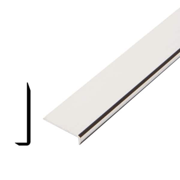 Alexandria Moulding AT 016 1/4 in. D x 1 in. W x 96 in. L Metal Mira Lustre Plain Edge Moulding