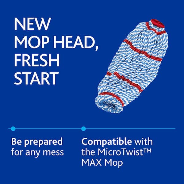 O-Cedar MicroTwist MAX Mop Head Replacement, Machine Washable