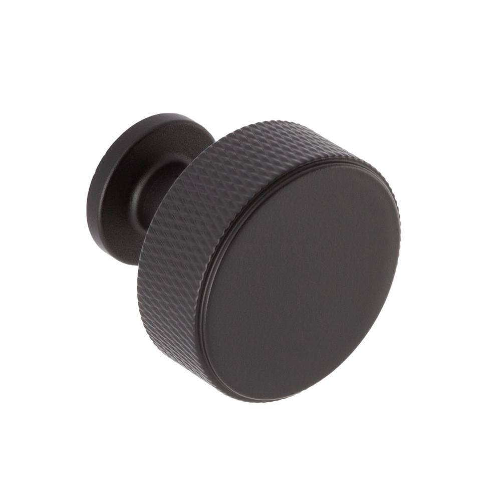 Sumner Street Home Hardware Kent Knurled 13/8 in. Matte Black