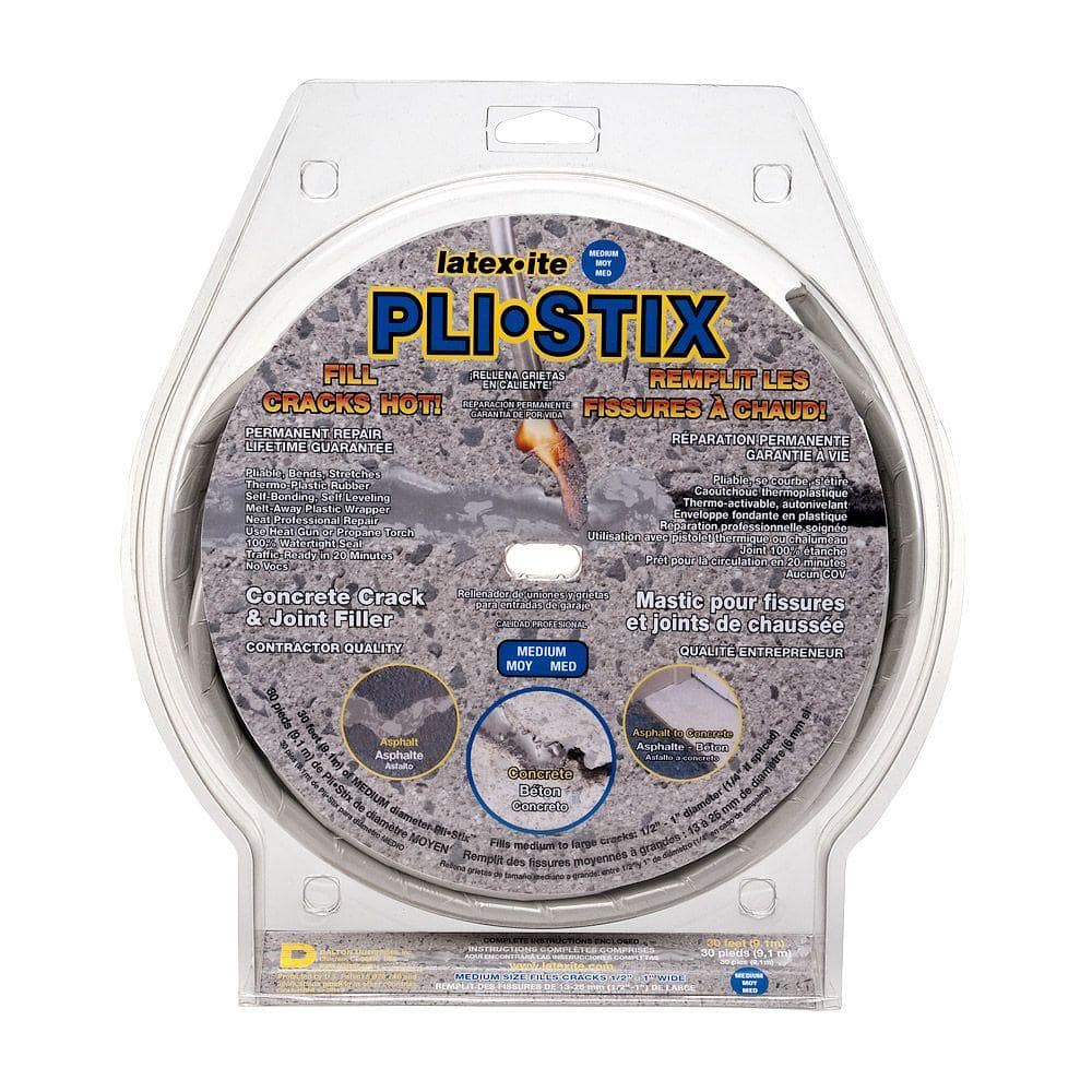 Pli-Stix 30 ft. Medium Gray Permanent Concrete Joint and Crack Filler price history on PriceWatchPro