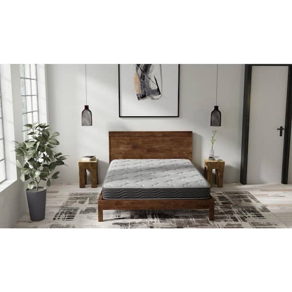 Hybrid Queen Firm Countering Comfort Layer Pocketed Coil System 8 in. Bed-in a-Box Mattress