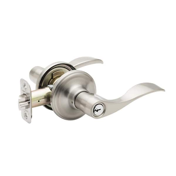 Copper Creek Waverlie Satin Stainless Entry Door Lever