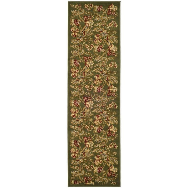 SAFAVIEH Lyndhurst Sage 2 ft. x 6 ft. Border Runner Rug