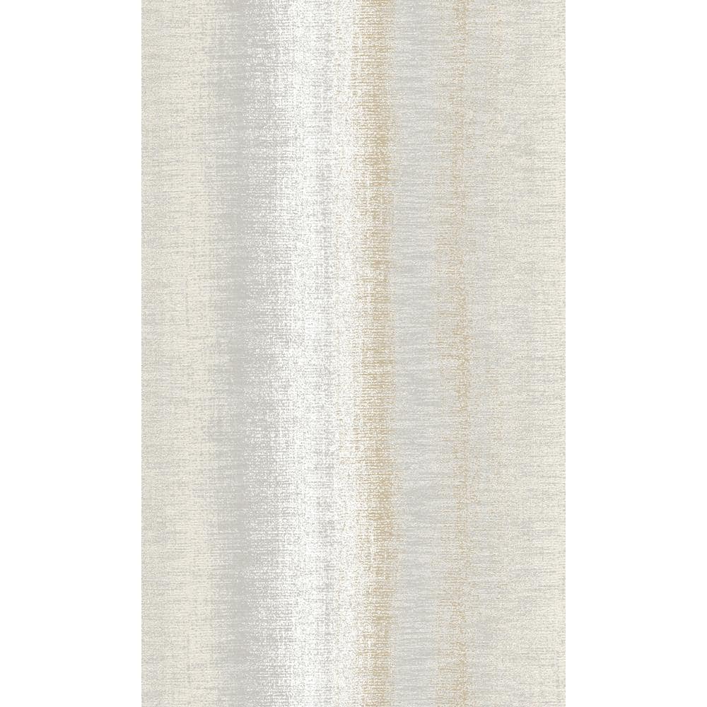 Walls Republic Natural Metallic Finish Woven Stripe Paste the Wall Double  Roll Wallpaper 57 Sq. ft. R8172 - The Home Depot