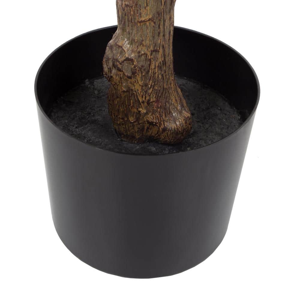 Lush Green 51" Artificial Rubber Plant in Durable Pot
