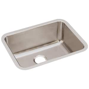 Lustertone 23.5 in. Undermount Single Bowl Lustrous Satin Stainless Steel Kitchen Sink