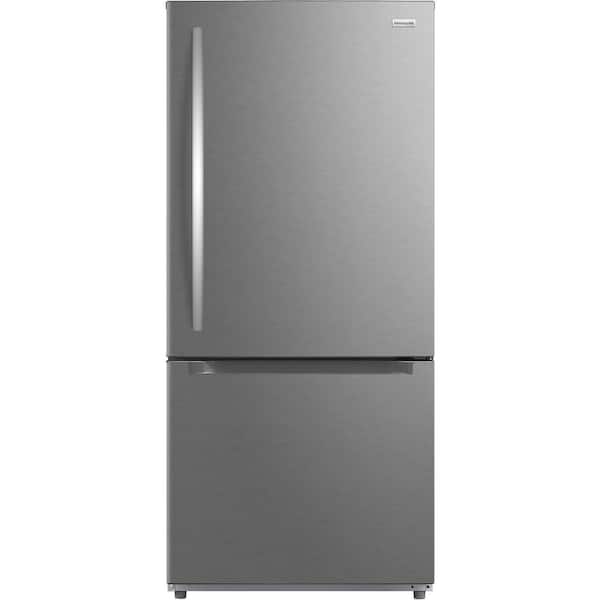 30 in. 19 Cu. Ft. Standard-Depth Bottom Freezer Refrigerator in Smudge-Proof Stainless Steel