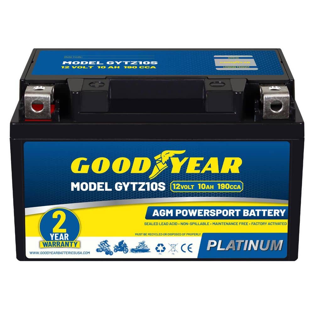 GYTZ10S-12-Volt 10 AH, 190 CCA, Rechargeable High-Performance, Maintenance Free, SLA AGM Battery for Motorcycle, ATV price history on PriceWatchPro
