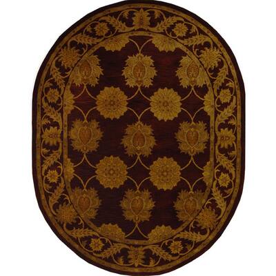 Maroon Border Rug Maroon - Area Rugs - Rugs - The Home Depot