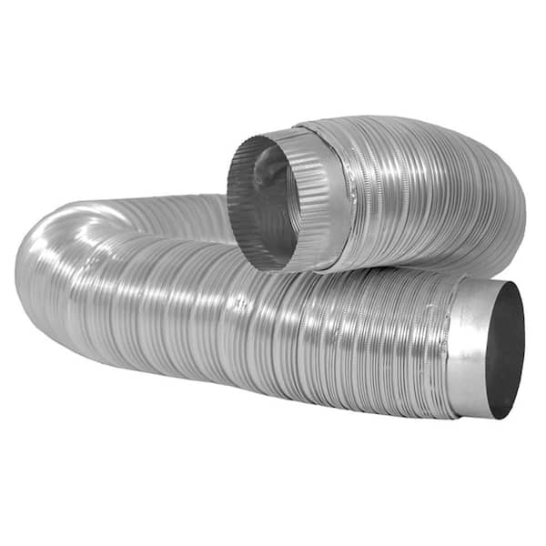 Everbilt 4 in. x 6 ft. Heavy Duty Aluminum Duct with Collars