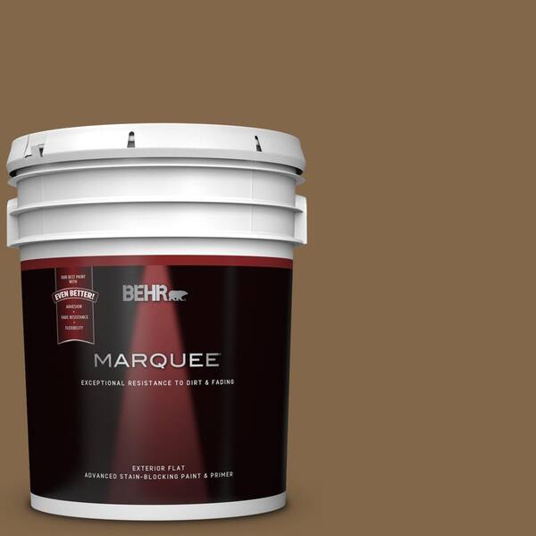 BEHR MARQUEE 5 gal. #UL180-26 Bazaar Flat Exterior Paint and Primer in One