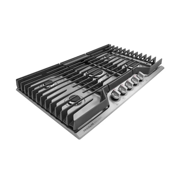 Gallery 36 in. Gas Cooktop in Stainless Steel with 5-Burner Elements, including Quick Boil and Simmer Burner