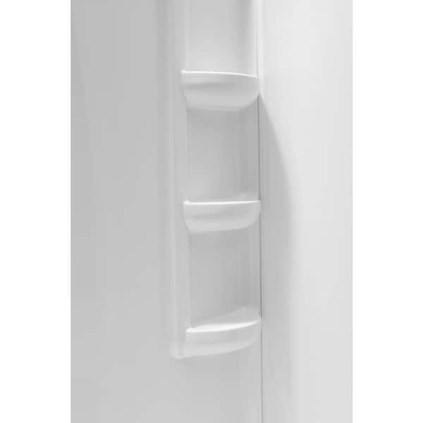 Anzzi Vasu 60 x 36 x 74 3-Piece DIY Friendly Alcove Shower Surround in White - SW-AZ8076