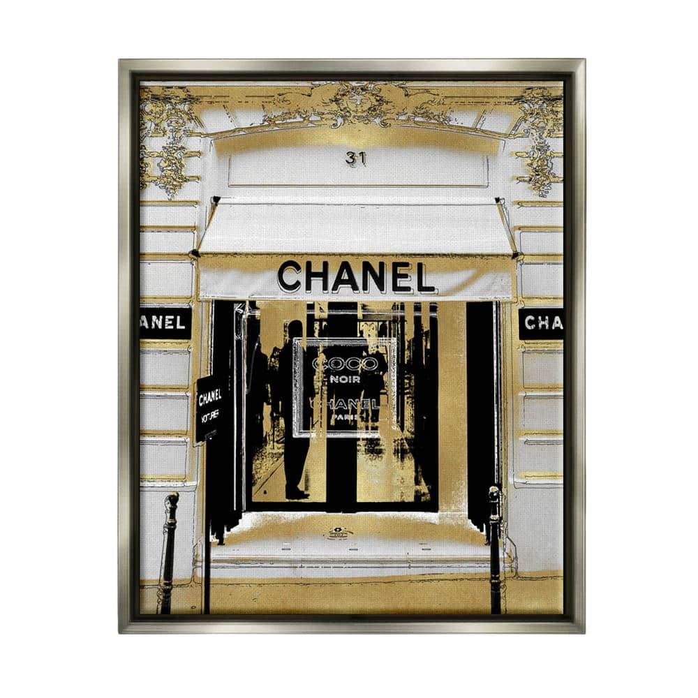 The Stupell Home Decor Collection Fashion Storefront French Glam  Architecture by Madeline Blake Floater Frame Architecture Wall Art Print 17  in. x 21 in. ad-634_ffb_16x20 - The Home Depot