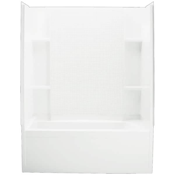 STERLING Accord 36 in. x 60 in. x 76.25 in. Bath and Shower Kit Left-Hand Drain in White