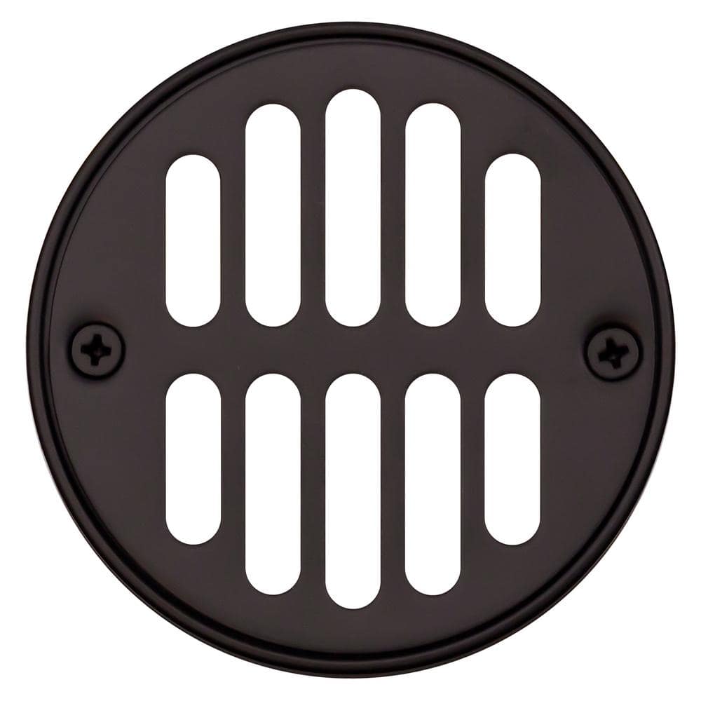 Westbrass 4-1/4 in. O.D. Shower Strainer Plastic-Oddities Style | Black | D3193-62