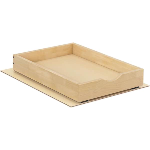 Brown Soft Close Pull Out Drawers for Cabinets, 14 in. x 21 in. Cabinet Organizer with Slides, Roll Out Pot Rack