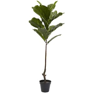 4 ft. Artificial UV Resistant Indoor/Outdoor Fiddle Leaf Tree