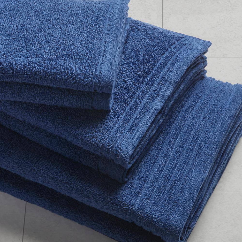 Indigo Cotton Quick Dry 12-Piece Bath Towel Set