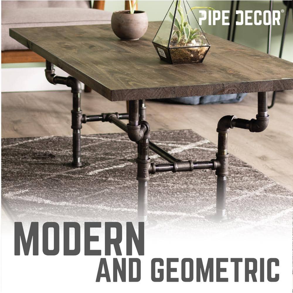Streetlights Industrial Steel Pipe Coffee Table Base Kit