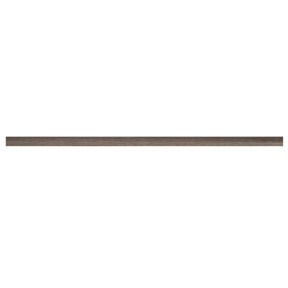 Washed Elm Waterproof Vinyl Stair Nose Molding, 94 in.