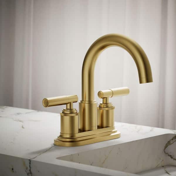 KOHLER Torrington 4 in. Centerset Double Handle Bathroom Faucet in