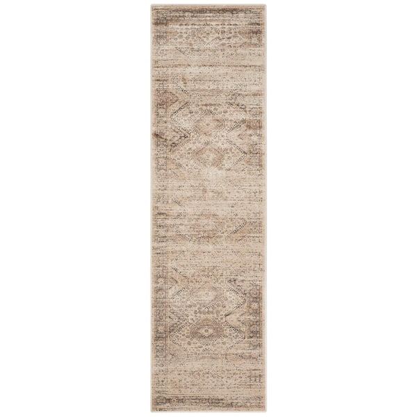 SAFAVIEH Vintage Stone 2 ft. x 7 ft. Distressed Geometric Runner Rug