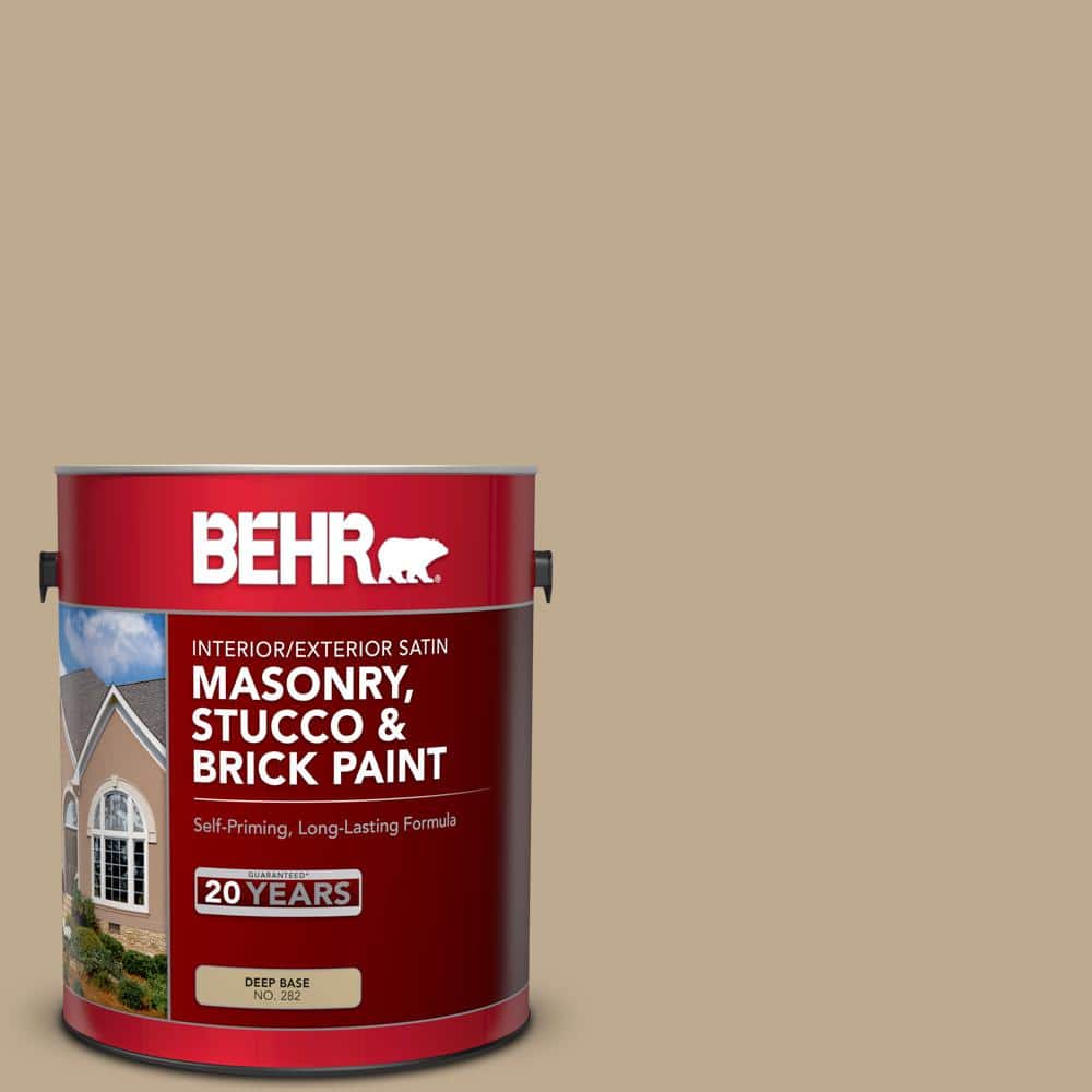 1 gal. #MS-44 Autumn Tan Satin Masonry, Stucco and Brick Interior/Exterior 