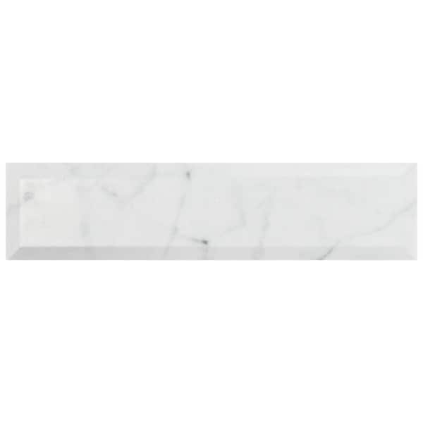 Merola Tile Classico Carrara Matte Metro 3 in. x 12 in. Ceramic Wall Tile (11.44 sq. ft./Case)