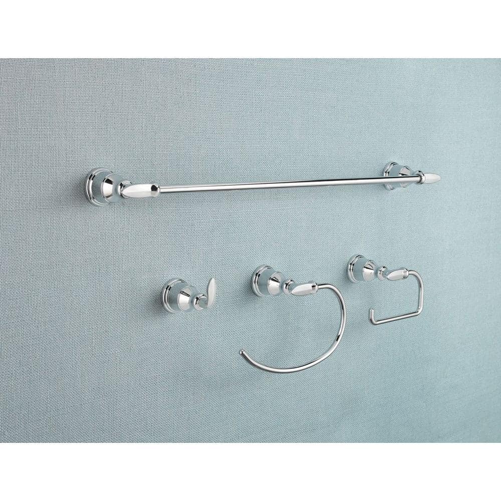 Avalon Polished Chrome Wall Mount Towel Ring