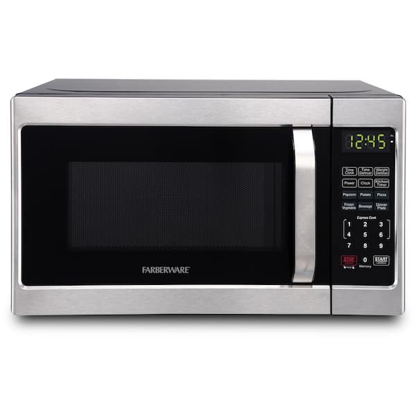 Farberware Classic 0.7 cu. Ft. Countertop Microwave in Brushed Stainless Steel