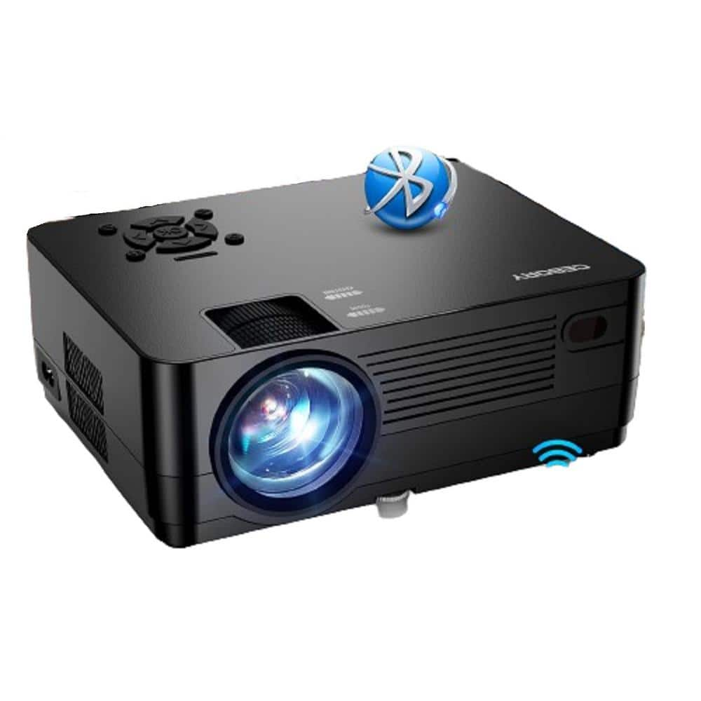 Etokfoks 1920 x 1080 4K Full HD LCD 5G WiFi Bluetooth Native 1080P  Projector with 15000 Lumen MLSA22-1LT004 - The Home Depot