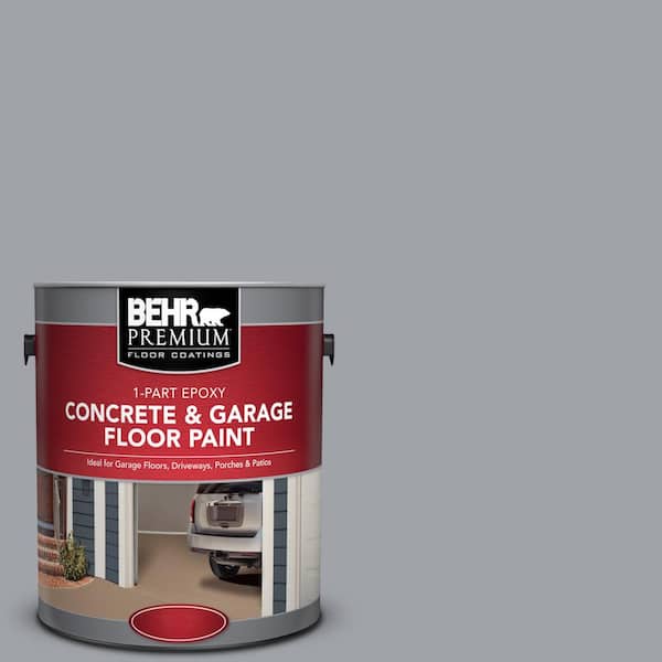 BEHR Premium 1 gal. #N530-4 Power Gray 1-Part Epoxy Satin Interior/Exterior Concrete and Garage Floor Paint