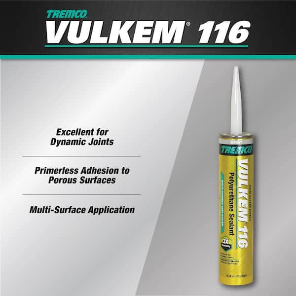 Tremco Vulkem 116 10.1 oz. Gray Exterior Polyurethane Sealant (12