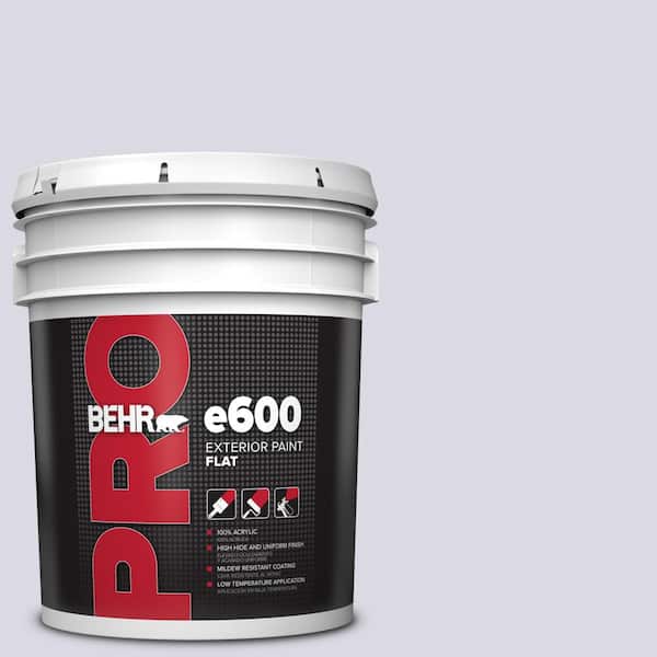 BEHR PRO 5 gal. #S570-1 Misty Lavender Flat Exterior Paint