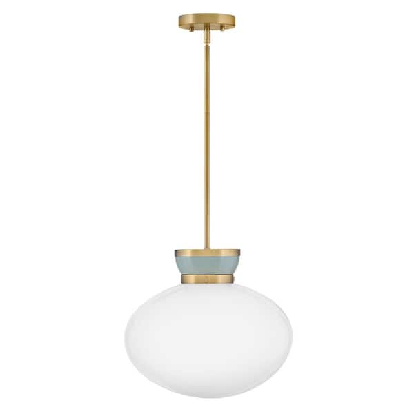 LARK Lucy 1-Light Lacquered Brass Pendant Light 83604LCB-SF - The