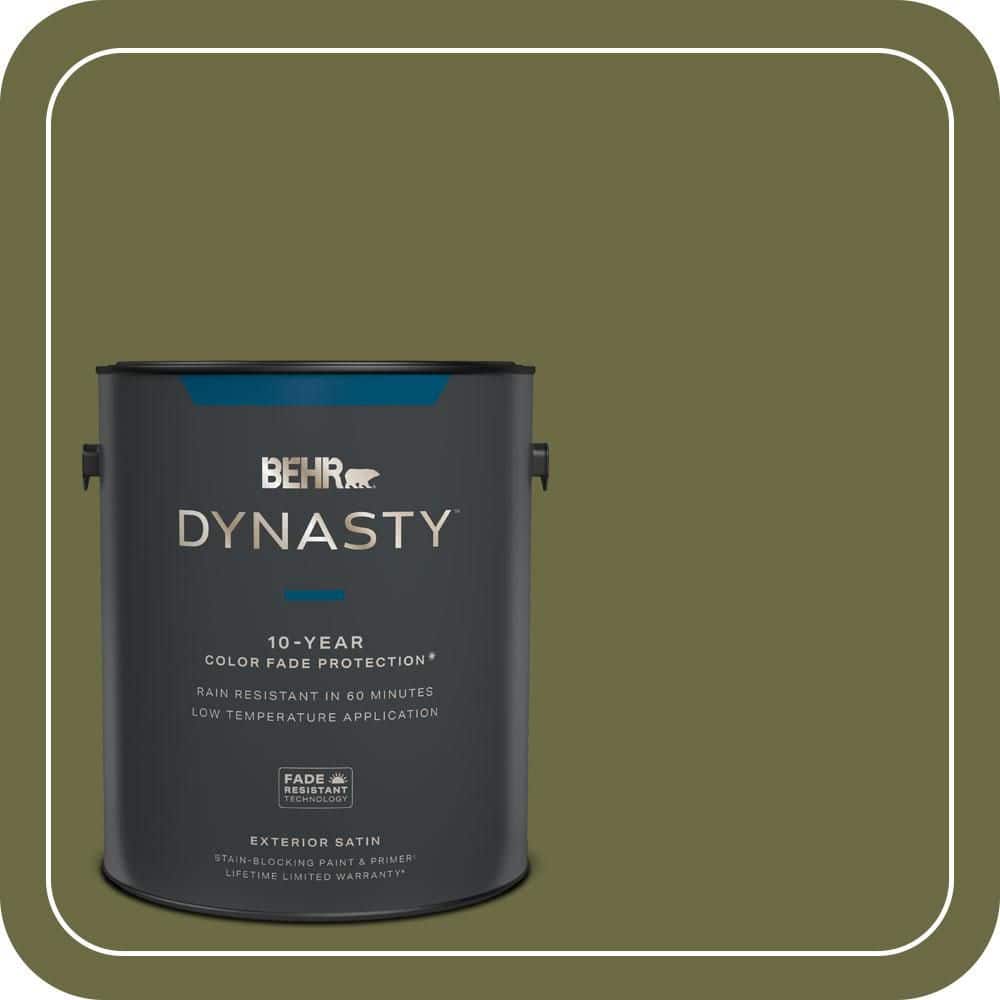 1 gal. Home Decorators Collection #HDC-CL-20 Portsmouth Olive Satin Enamel Exterior Stain-Blocking Paint & Primer price history on PriceWatchPro