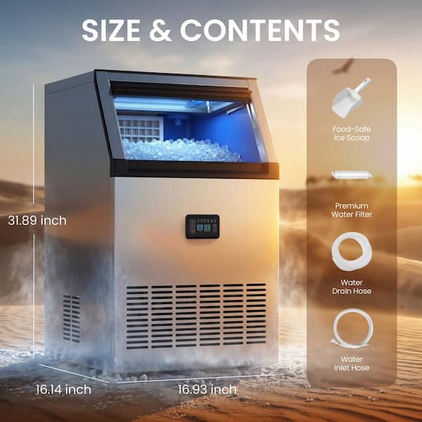 SIWGYDA 16.93in. Stainless Steel 160 lbs. 24 H Freestanding
