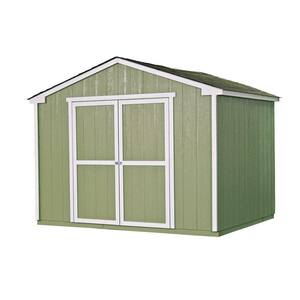 Cumberland 10 ft. x 8 ft. Wood Shed Kit with Floor Frame