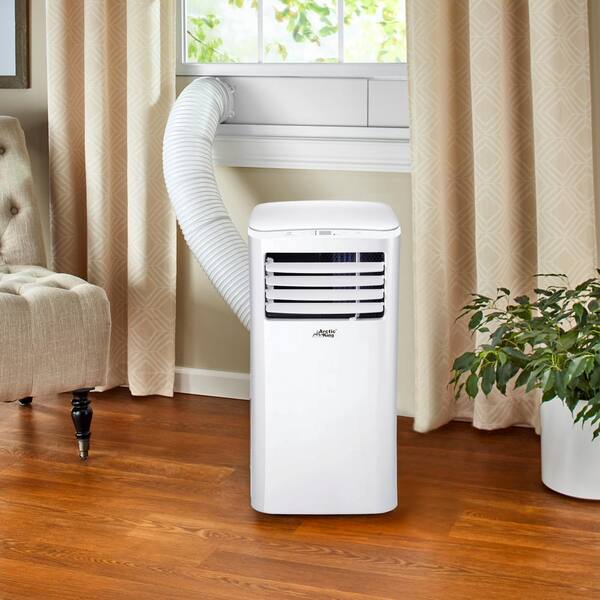 Arctic King 10 000 Btu 7 000 Doe Portable Air Conditioner White Kap10r1cwt The Home Depot