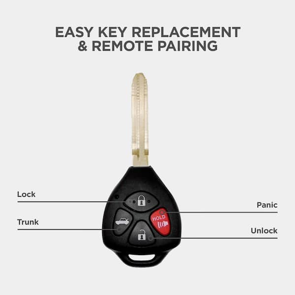 Car Keys Express Toyota Simple Key - 4 Button Remote and Key Combo with  Trunk TORH-E4TZ0SK - The Home Depot