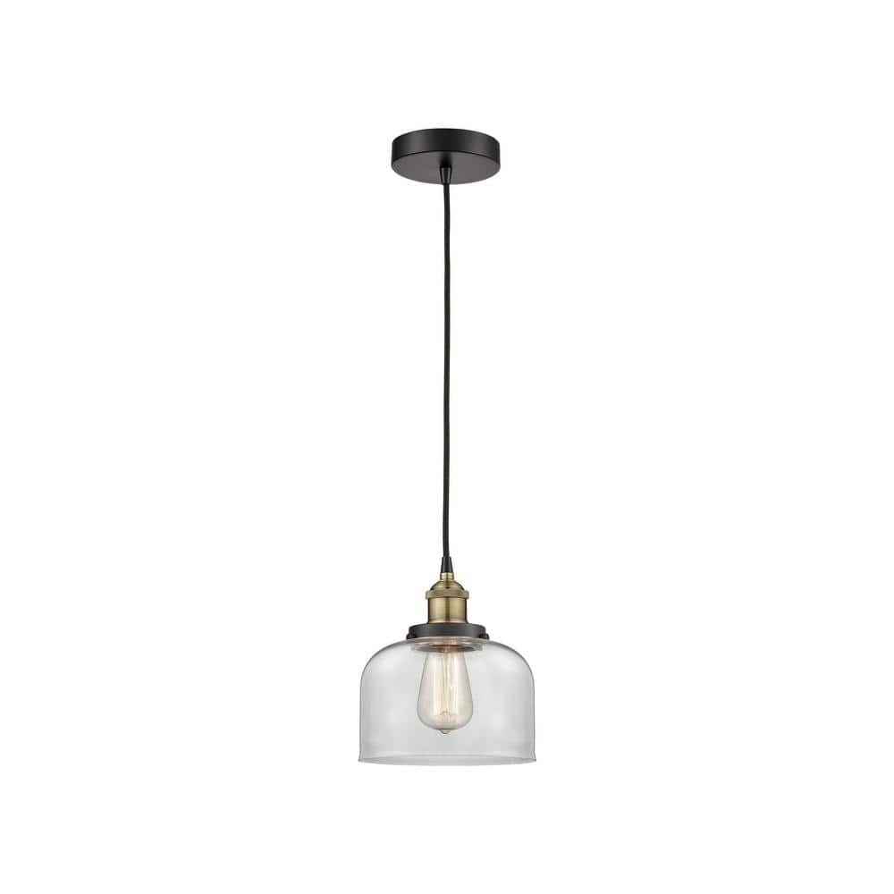 Bell 100-Watt 1-Light Black Antique Brass Standard Mini Pendant Light with Clear Glass Shade, No Bulbs Included price history on PriceWatchPro
