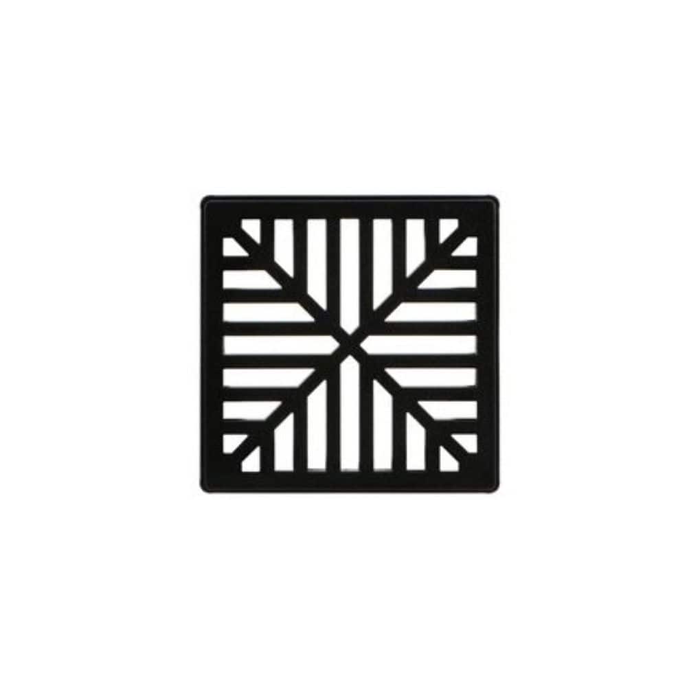 Kerdi-Drain Grate 4 in. Matte Black Quad price history on PriceWatchPro