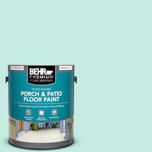 1 gal. #P440-2 Clear Aqua Gloss Enamel Interior/Exterior Porch and Patio Floor Paint