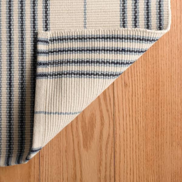 Conway Handwoven Cotton Blue 2 ft. x 3 ft. Indoor Area Rug