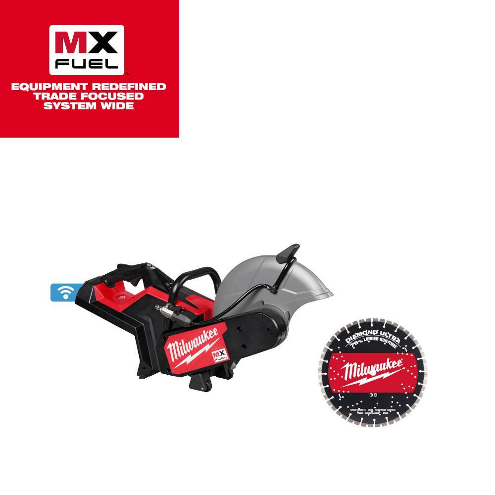 Milwaukee MX FUEL Lithium-Ion 14 in. Cut-Off Saw with RAPIDSTOP Brake and Diamond Ultra Segmented Blade (Tool-Only)