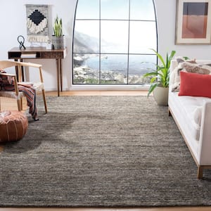 Himalaya Grey/Olive 8 ft. x 10 ft. Solid Color Area Rug