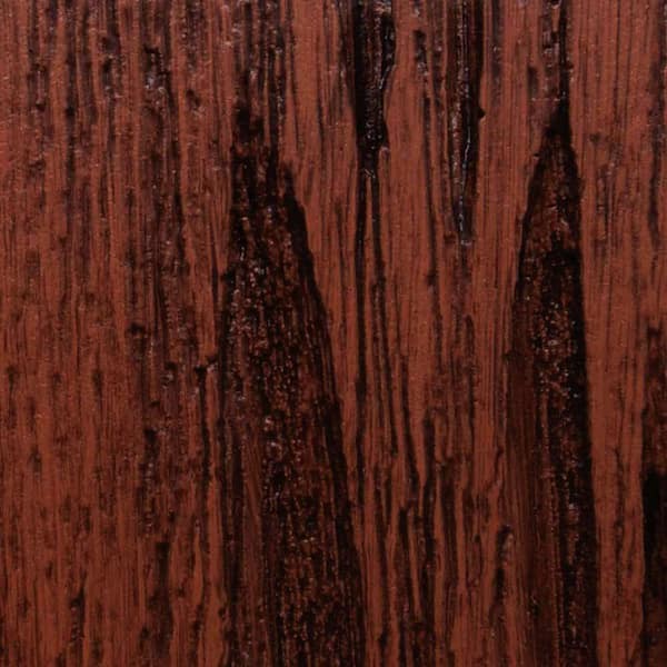 Clopay 3 in. x 6 in. Garage Door Composite Material Sample in Pecky Cypress Species with Walnut Finish