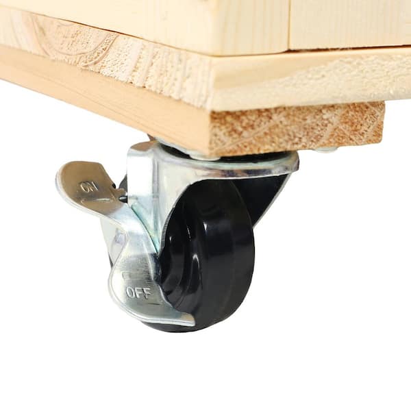 Jushua 53 in. Vertical Wood Planter Box with 3-Tiers Raised